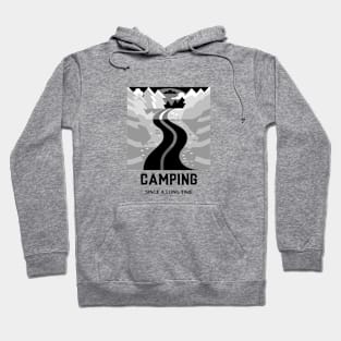 Camping Since Retro Vintage Tent Funny Hoodie